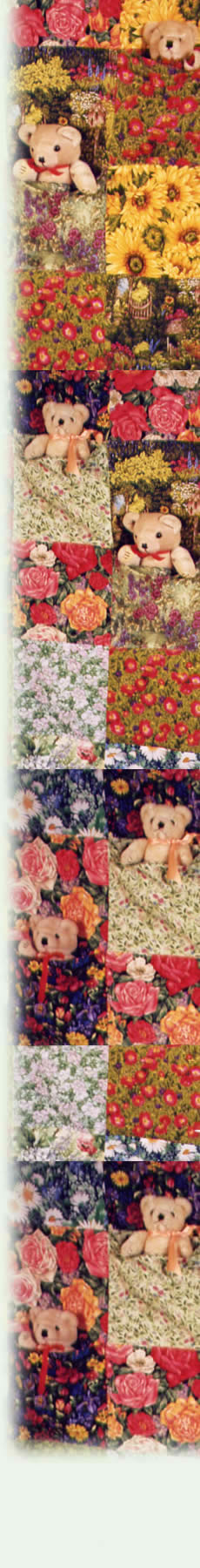 patchwork quilt with teddy bears from Frogs and Snails and Teddy Bear Tales and the Arts Council England logo