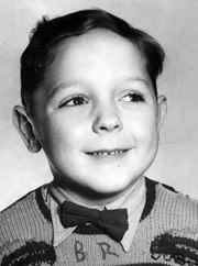 photograph of Simon Hatfield as a child