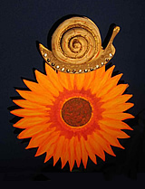 photo from the puppet play: Snail and Sunflower
